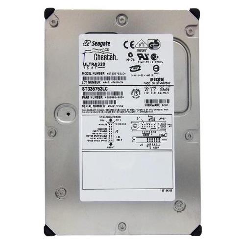 ST336753LC | Seagate st336753lc 36.7gb 15000 rpm 80pin ultra320 scsi 8mb buffer 3.5inch low profile hard disk drive.