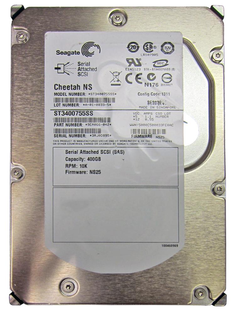 ST3400755SS | Seagate Cheetah 400GB 10000RPM SAS 3Gb/s 3.5-inch 16MB Cache Hard Drive