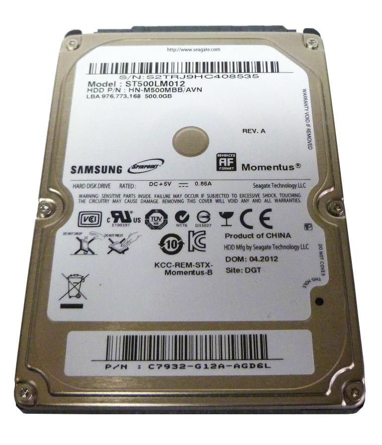 ST500LM012 | Seagate 500GB 5400RPM SATA Gbps 2.5 8MB Cache Hard Drive ST500LM012 | Seagate 500GB 5400RPM SATA Gbps 2.5 8MB Cache Hard Drive