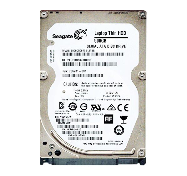 ST500LM021 | Seagate Laptop THIN HDD 500GB 7200RPM 2.5-inch 7MM 32MB Cache SATA 6GB/s Hard Drive