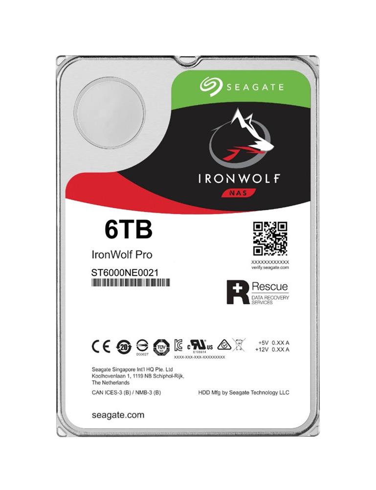 ST6000NE0021 | Seagate IronWolf Pro 6TB 7200RPM 3.5-inch 256MB Cache SATA 6Gb/s Internal Hard Drive