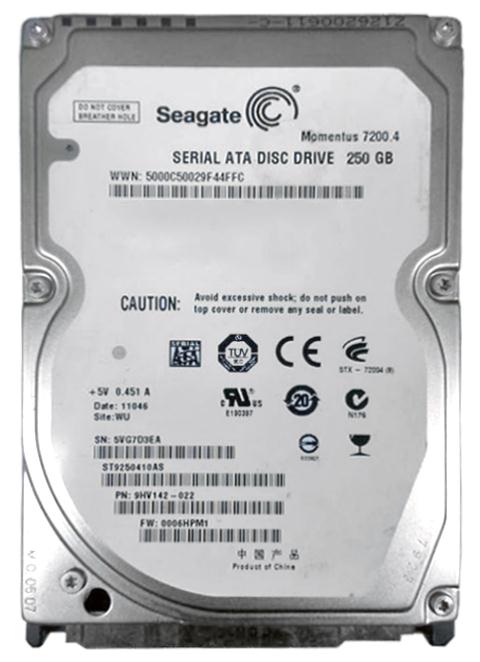 ST9250410AS | Seagate 250GB 7200RPM SATA Gbps 2.5 16MB Cache Momentus Hard Drive ST9250410AS | Seagate 250GB 7200RPM SATA Gbps 2.5 16MB Cache Momentus Hard Drive
