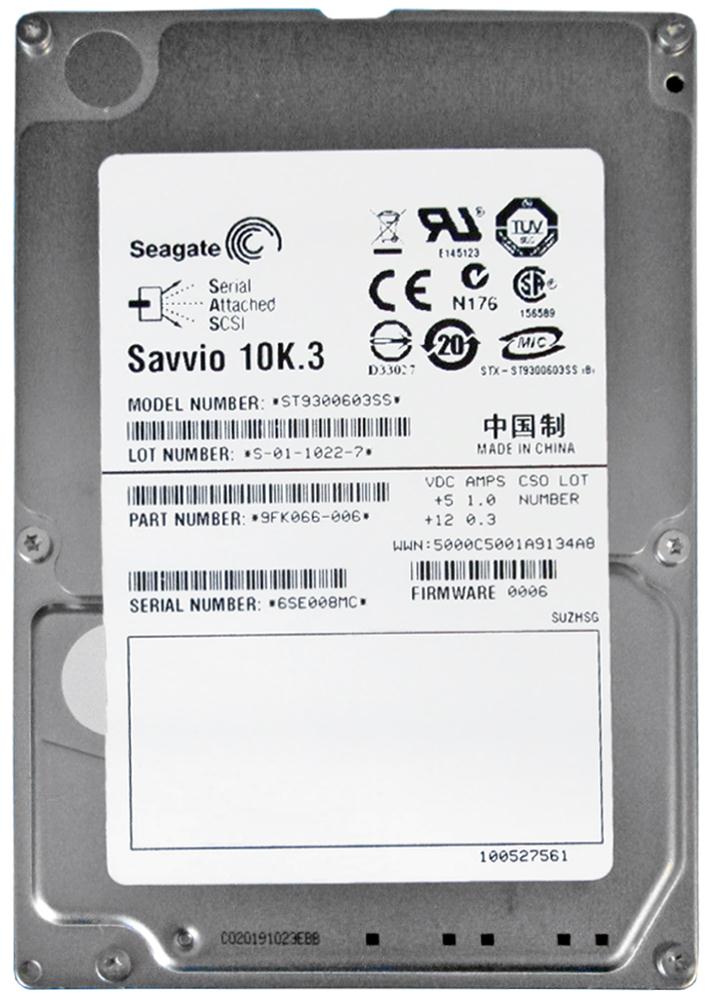 ST9300603SS | Seagate 300GB 10000RPM SAS Gbps 2.5 16MB Cache Savvio Hard Drive