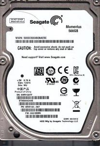 ST9500424AS | Seagate 500GB 7200RPM SATA 2.5-inch Internal Hard Drive