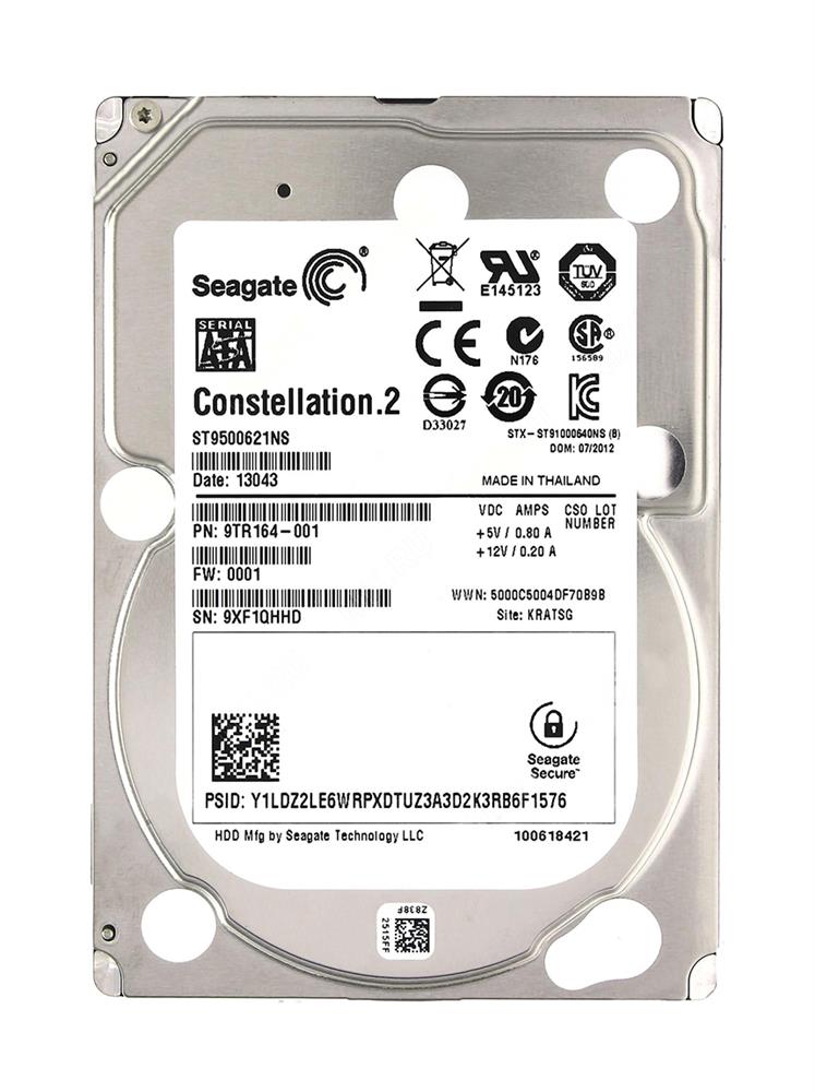 ST9500621NS | Seagate 500GB 7200RPM SATA 6 Gbps 2.5 64MB Cache Constellation.2 Hard Drive ST9500621NS | Seagate 500GB 7200RPM SATA 6 Gbps 2.5 64MB Cache Constellation.2 Hard Drive