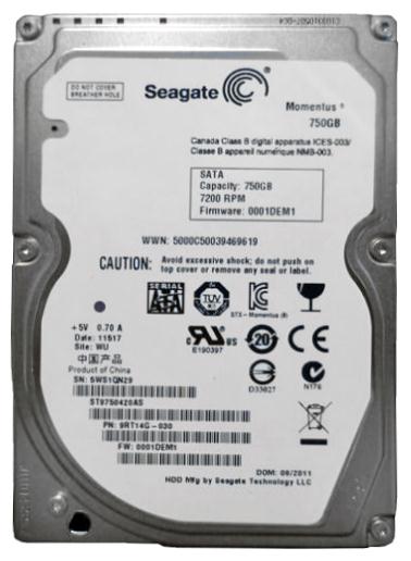 ST9750420AS | Seagate 750GB 7200RPM SATA Gbps 2.5 16MB Cache Momentus Hard Drive