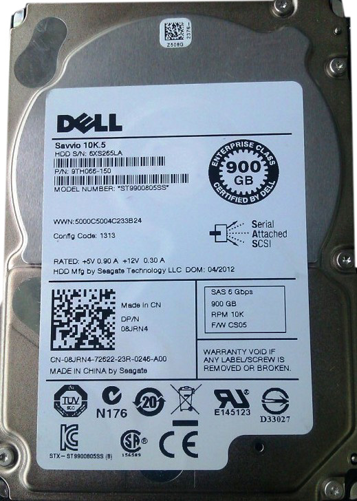 ST9900805SS | Seagate Savvio 900GB 10000RPM SAS 6Gb/s 64MB Cache 2.5-inch Low Profile Hard Drive