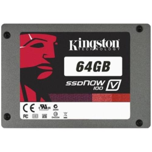 SV100S2/64G | Kingston SSDNow V100 Series 64GB MLC SATA 3Gbps 2.5-inch Internal Solid State Drive (SSD)