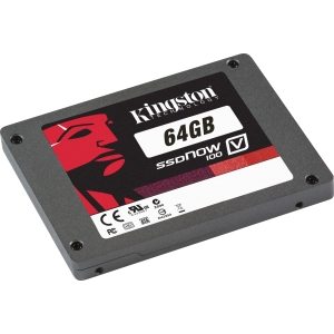 SV100S2N/64GZ | Kingston SSDNow 64 GB Internal Solid State Drive - 1 Pack - 2.5 - SATA/300