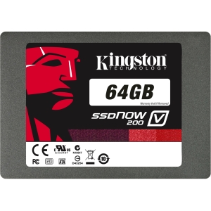 SV200S37A/64G | Kingston SSDNow V200 64 GB Internal Solid State Drive - 1 Pack - 2.5 - SATA/600