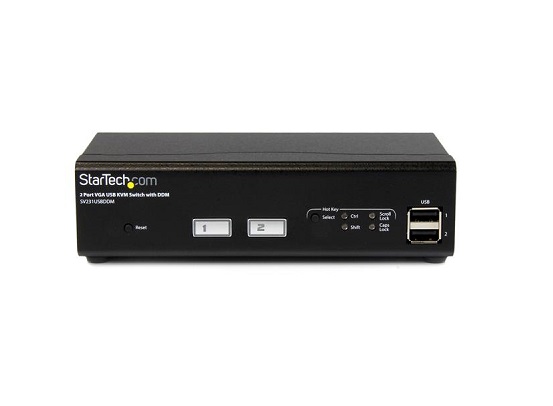 SV231USBDDM | StarTech 2-Port USB VGA KVM Switch