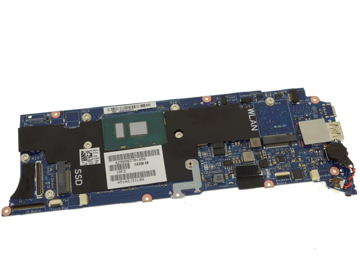 T9VPC | Dell XPS 13 9360 Laptop Motherboard 8GB with Intel I5-7200U 2.5GHz