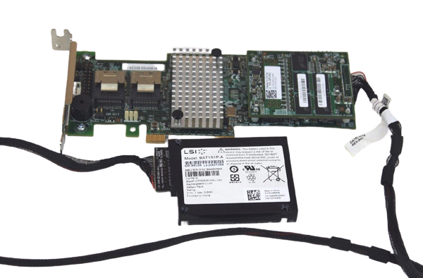 THP56 | Dell LSI 9265-8i MegaRAID PCI-E 2.0 X8 2X Mini-SAS Low-profile Cache RAID Controller with 1GB Cache without Battery