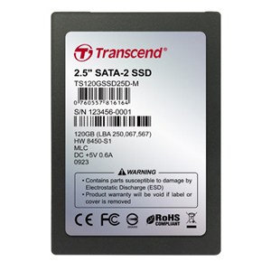 TS120GSSD25D-M | Transcend SSD25D 120 GB Internal Solid State Drive - 2.5 - SATA/300 - Hot Swappable