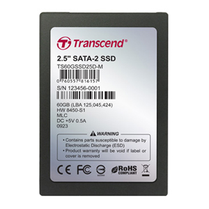 TS60GSSD25D-M | Transcend SSD25D 60 GB Internal Solid State Drive - 2.5 - SATA/300 - Hot Swappable