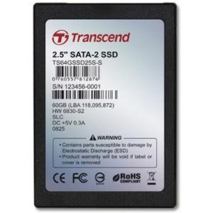 TS64GSSD25S-S | Transcend 64 GB Internal Solid State Drive - 2.5 - SATA/150