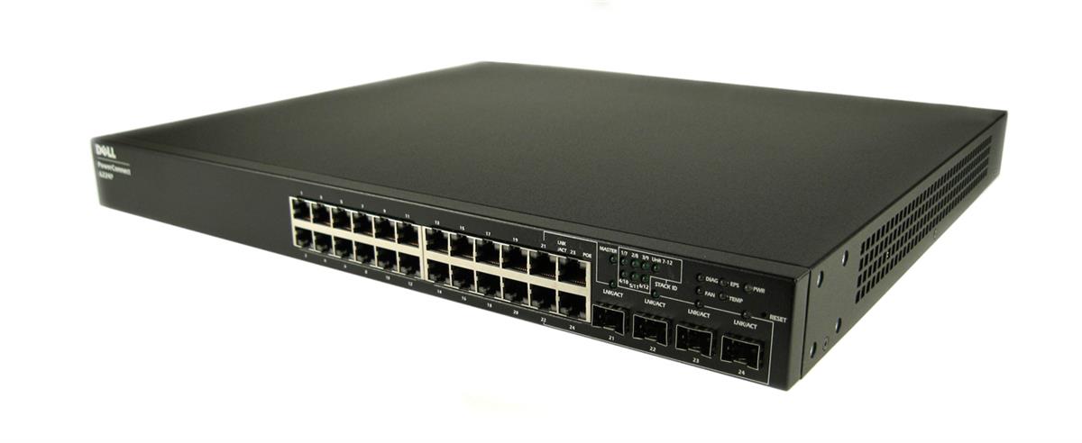 UU687 | Dell PowerConnect 6224P 24-Port 10/100/1000BASE-T GbE Managed Switch