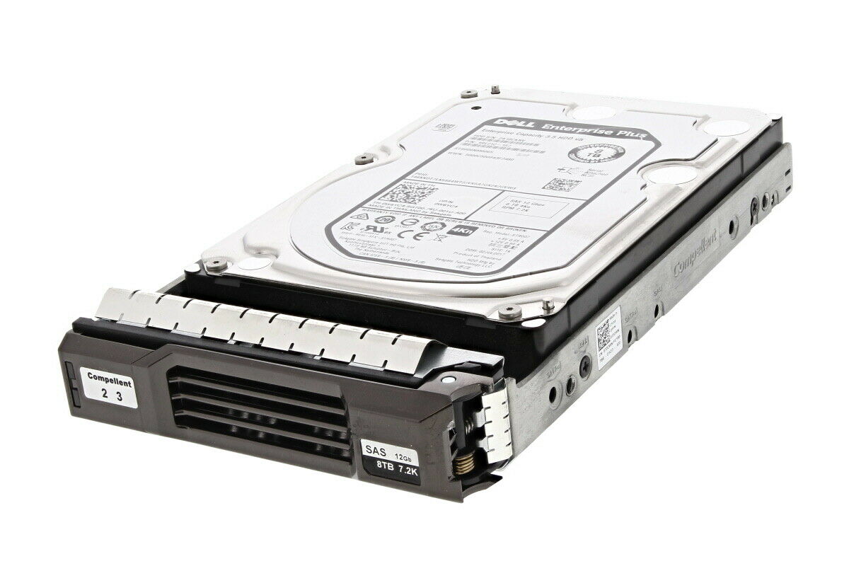 W6YC4 | Dell 8TB 7200RPM SAS 12Gb/s Nearline 256MB Cache 4KN 3.5-inch Helium Platform Enterprise Plus Hard Drive