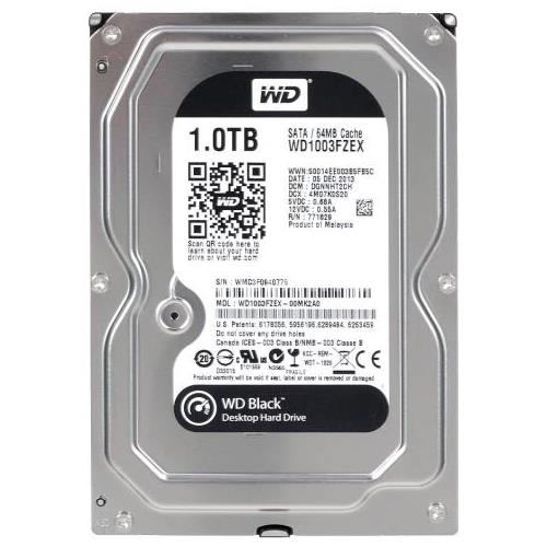 WD1003FZEX-00MK2A0 | Western Digital 1TB 7200RPM SATA 6 Gbps 3.5 64MB Cache Black Hard Drive