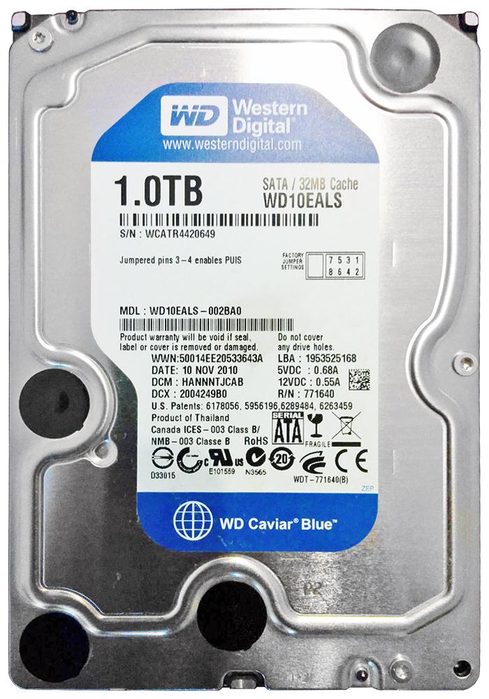 WD10EALS | Western Digital 1TB 7200RPM SATA Gbps 3.5 32MB Cache Caviar Blue Hard Drive