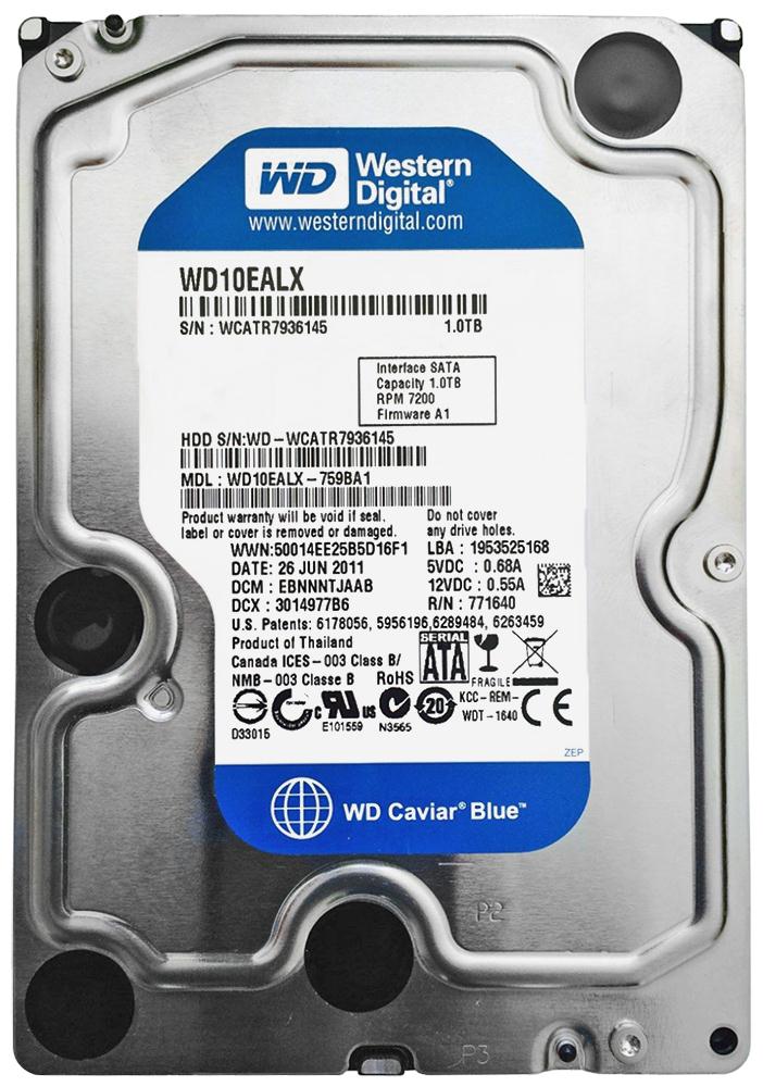 WD10EALX | Western Digital 1TB 7200RPM SATA Gbps 3.5 32MB Cache Hard Drive