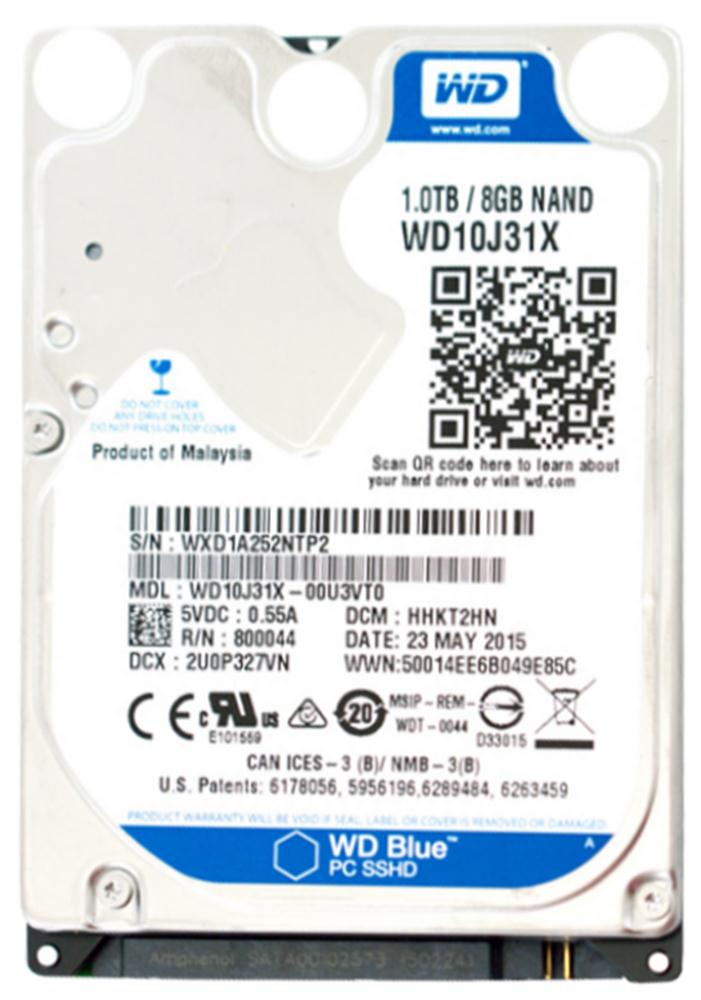 WD10J31X | Western Digital Blue 1TB SATA 6GB/s 64MB Cache 2.5-inch Internal Solid State Hybrid Drive