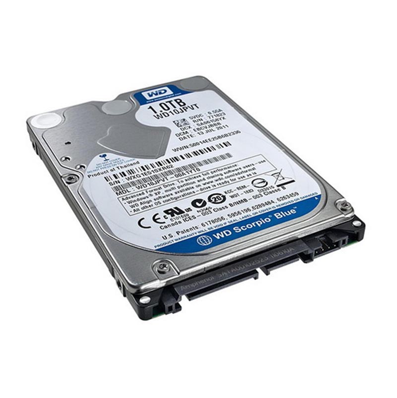 WD10JPVX-75JC3T0 | Western Digital Blue 1TB 5400RPM SATA 6GB/s 8MB Cache 2.5-inch Hard Drive
