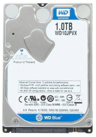WD10JPVX | WD Blue 1TB 5400RPM SATA 6Gb/s 8MB Cache 2.5-inch 9.5MM Hard Drive