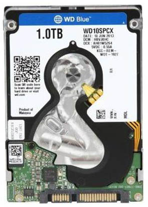 WD10SPCX | WD Blue 1TB 5400RPM SATA 6Gb/s 16MB Cache 2.5-inch Hard Drive