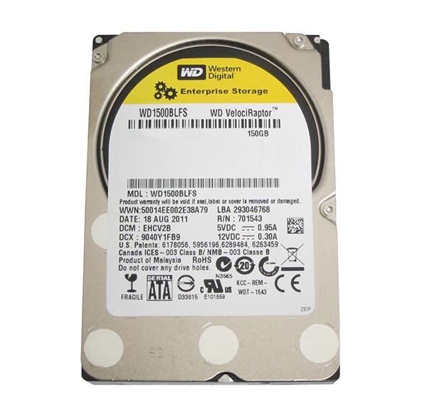 WD1500BLFS | Western Digital VelociRaptor 150GB 10000RPM SATA 3GB/s 16MB Cache 2.5-inch Hard Drive