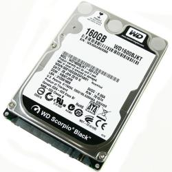 WD1600BJKT | WD Scorpio Black 160GB 7200RPM SATA 3Gb/s 16MB Cache 2.5-inch Internal Notebook Hard Drive