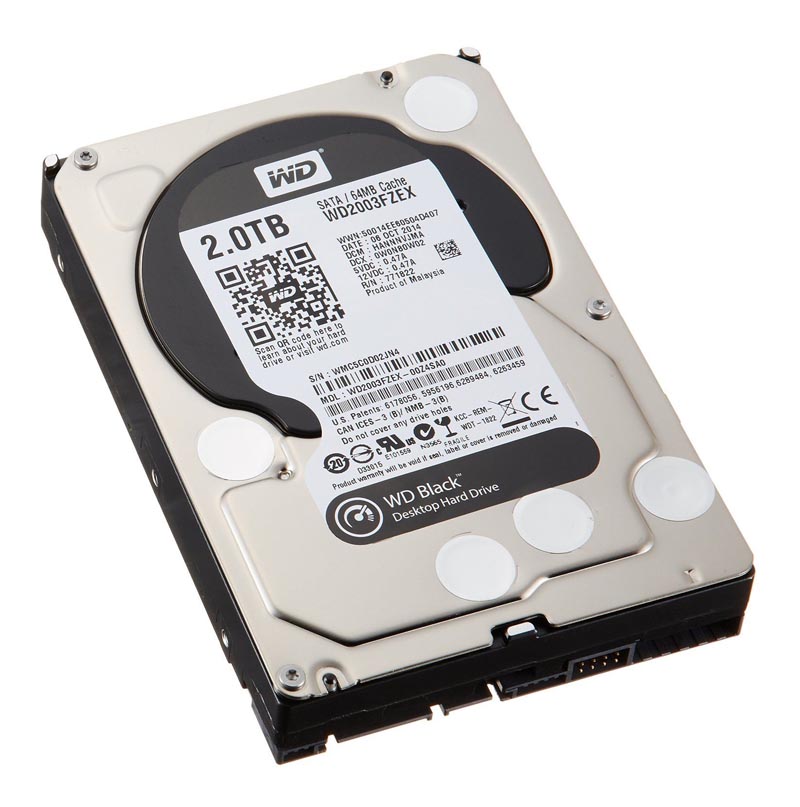 WD2003FZEX-00Z4SA0 | Western Digital Black 2TB 7200RPM SATA 6GB/s 64MB Cache 3.5-inch Hard Drive