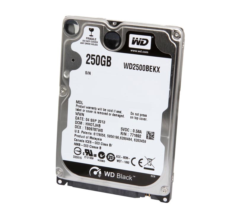 WD2500BEKX-00B7WT0 | Western Digital Black 250GB 7200RPM SATA 6GB/s 16MB Cache 2.5-inch Hard Drive