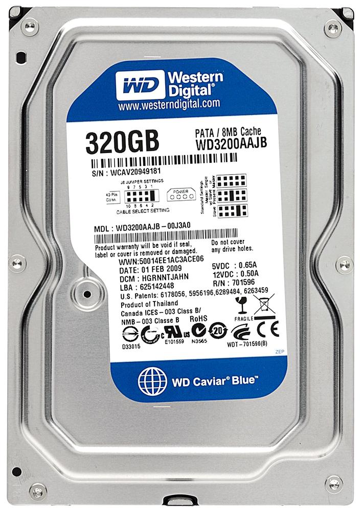 WD3200AAJB-00J3A0 | Western Digital Caviar Blue 320GB 7200RPM ATA-100 8MB Cache 3.5-inch Hard Drive