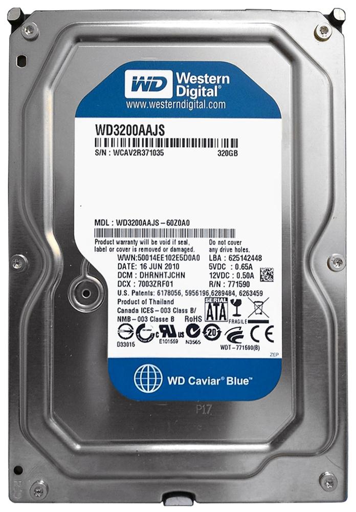 WD3200AAJS | WD Caviar Blue 320GB 7200RPM SATA 3Gb/s 8MB Cache 3.5-inch Hard Drive