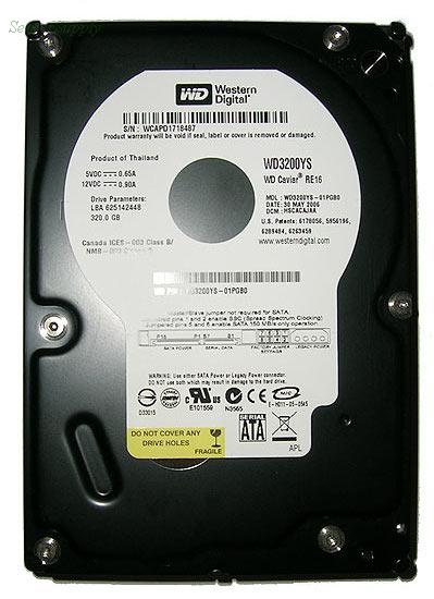 WD3200YS | WD Caviar RE 320GB 7200RPM SATA 3Gb/s 16MB Cache 3.5-inch Hard Drive WD3200YS | WD Caviar RE 320GB 7200RPM SATA 3Gb/s 16MB Cache 3.5-inch Hard Drive