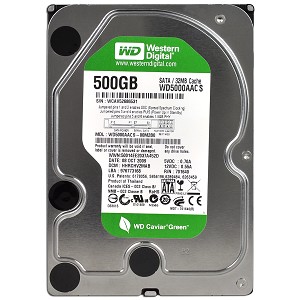 WD5000AACS | WD Caviar Green 500GB 7200RPM SATA 3Gb/s 16MB Cache 3.5-inch Hard Drive WD5000AACS | WD Caviar Green 500GB 7200RPM SATA 3Gb/s 16MB Cache 3.5-inch Hard Drive
