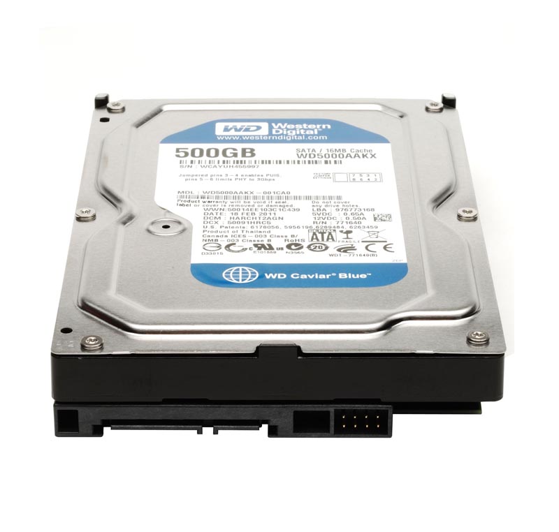 WD5000AAKX-08ERMA | Western Digital Caviar Blue 500GB 7200RPM SATA 6GB/s 16MB Cache 3.5-inch Hard Drive