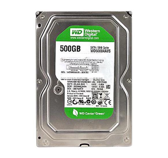 WD5000AVVS | Western Digital Av-Gp 500GB 7200RPM (intellipower) SATA 3GB/s 7-Pin 8MB Cache 3.5-inch Hard Drive