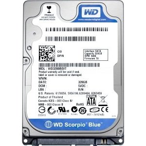 WD5000BPVT | WD Scorpio Blue 500GB 5400RPM SATA 3Gb/s 8MB Cache 2.5-inch Mobile Hard Drive