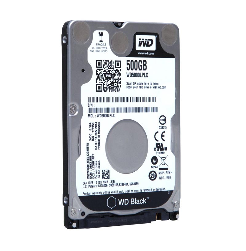 WD5000LPLX-16ZNTT0 | Western Digital Black 500GB 7200RPM SATA 6GB/s 32MB Cache 2.5-inch Hard Drive