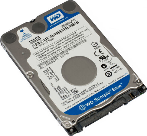 WD5000LPVT | WD Scorpio Blue 500GB 5400RPM SATA 3Gb/s 8MB Cache 2.5-inch Mobile Hard Drive
