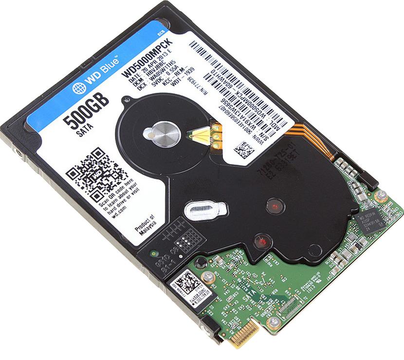 WD5000MPCK | Western Digital Blue 500GB 5400RPM SATA 6Gbps 16MB Cache 2.5-inch Internal Hard Drive