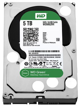 WD50EZRX | WD Green 5TB SATA 6Gb/s 64MB Cache 3.5-inch Internal Hard Drive