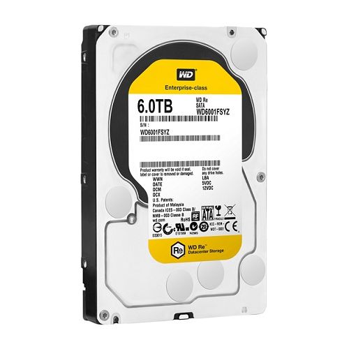 WD6001FSYZ | WD RE 6TB 7200RPM SATA 6Gb/s 128MB Cache 3.5-inch Internal Hard Drive