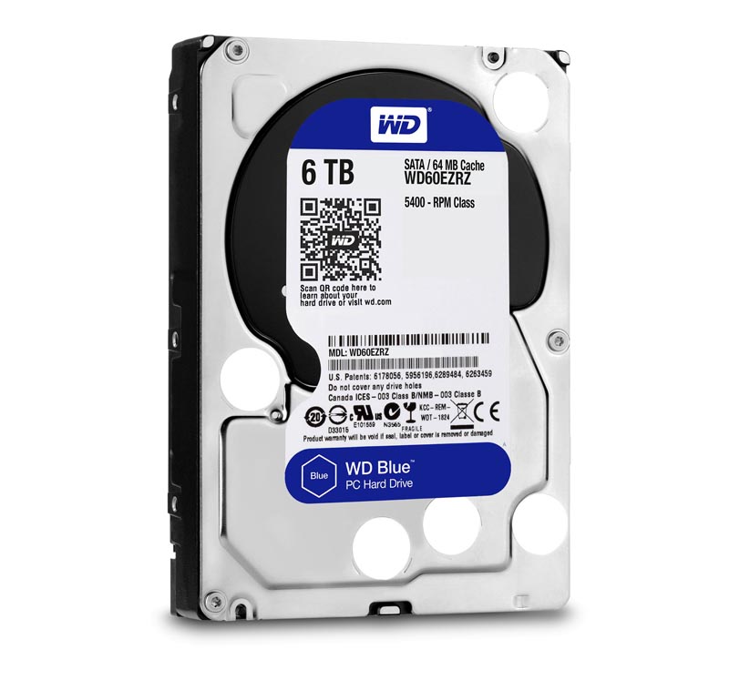 WD60EZRZ-00RWYB1 | Western Digital Blue 6TB 5400RPM SATA 6GB/s 64MB Cache 3.5-inch Hard Drive