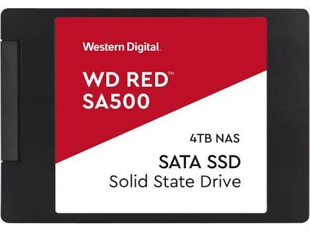 WDS400T1R0A | WD WD RED SA500 NAS 3D NAND 4TB SATA 6Gb/s 2.5-inch Internal Solid State Drive