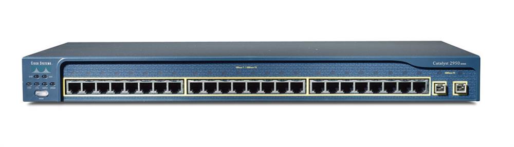 WS-C2950SX-24 | Cisco 24-Port EN Fast EN 10Base-T/100Base-TX + 2x1000BaseSX (Uplink) Catalyst 2950 Switch