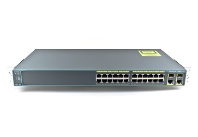 WS-C2960-24TC-S | Cisco Catalyst 2960 24-Ports 10/100 + 2 T SFP Lan Lite Image Switch