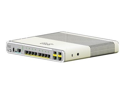 WS-C2960C-8TC-L | Cisco Catalyst Compact 2960C-8TC-L Managed Switch 8 Ethernet-Ports and 2 Shared Gigabit SFP-Ports